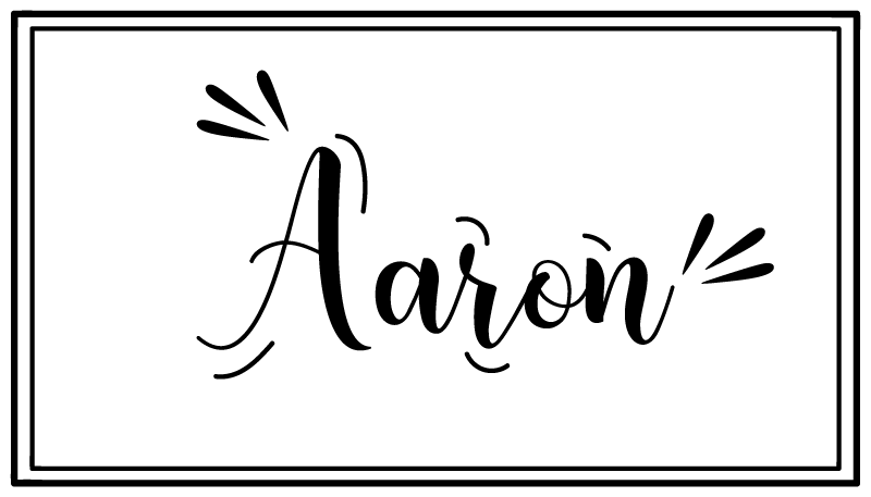 Minimalistično ime po meri Vinilne preproge za spalnico - TenStickers