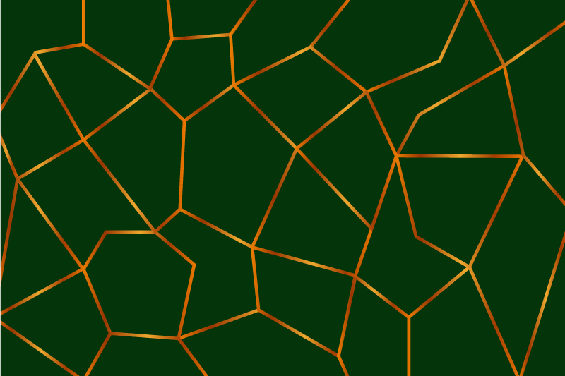 Zeleni geometrijski vzorec marmorne vinilne preproge - TenStickers