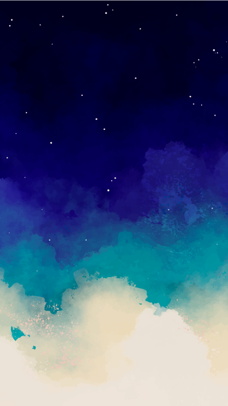 Nočno nebo nordijska vinil preproga - TenStickers