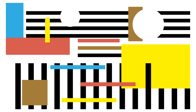 Pisani črtasti vzorci sodobne vinilne preproge - TenStickers