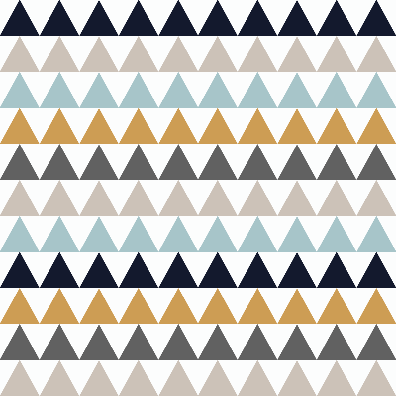 Triangular pattern effects vinilne preproge z vzorci - TenStickers