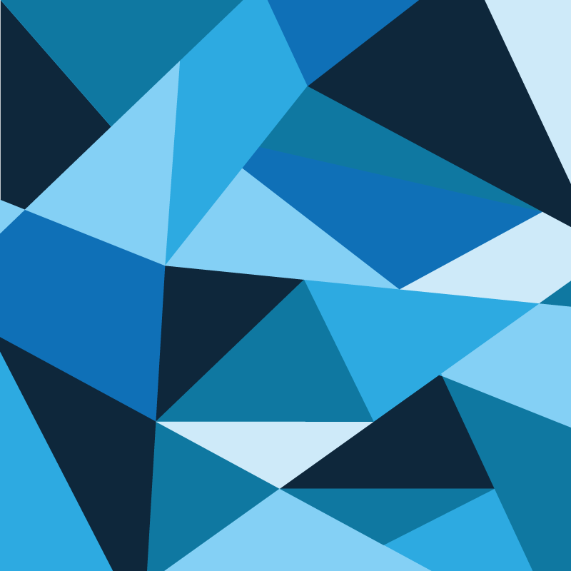 Triangular blue patterns vinilne preproge z vzorci - TenStickers