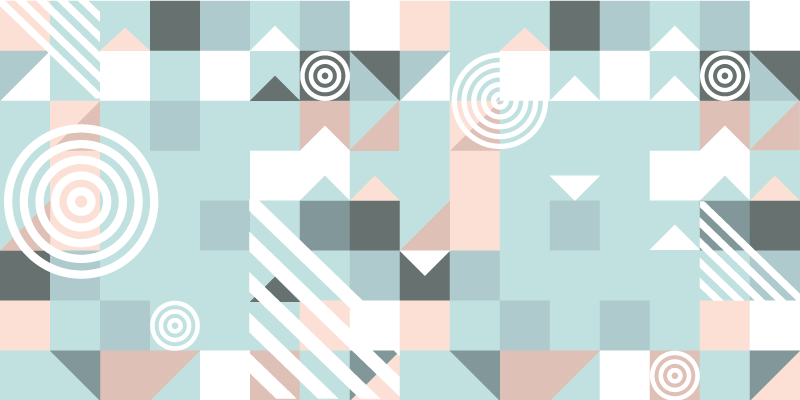 Abstraktni motiv Vinilne preproge z geometrijskimi vzorci - TenStickers