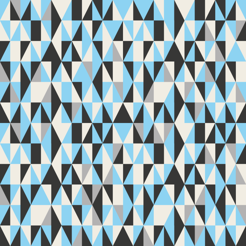 Triangular motif vinilne preproge z geometrijskimi vzorci - TenStickers