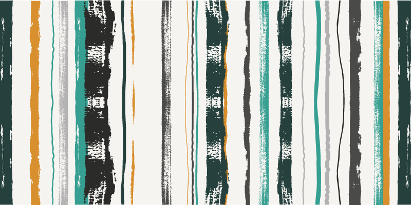 Presenetljiv linearni motiv Vinilna preproga s črtami - TenStickers