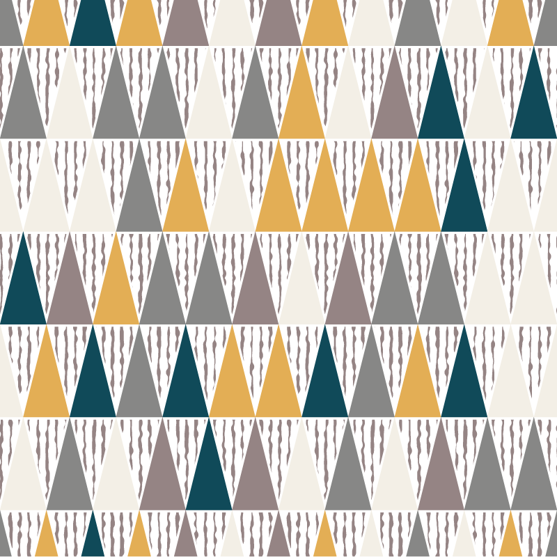 Triangular hue segments vinilne preproge z vzorci - TenStickers