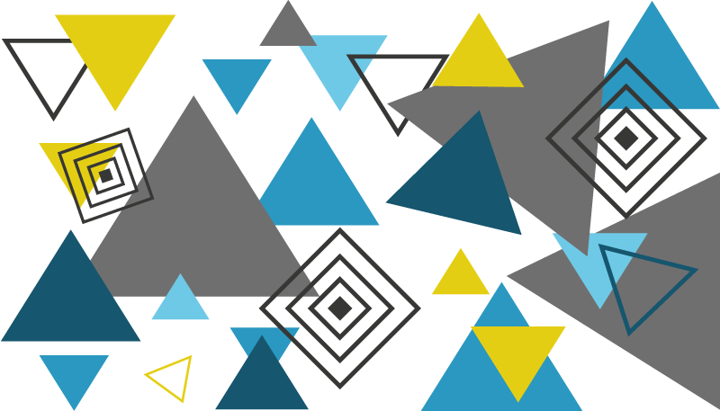 Abstract triangles pattern vinilne preproge - TenStickers