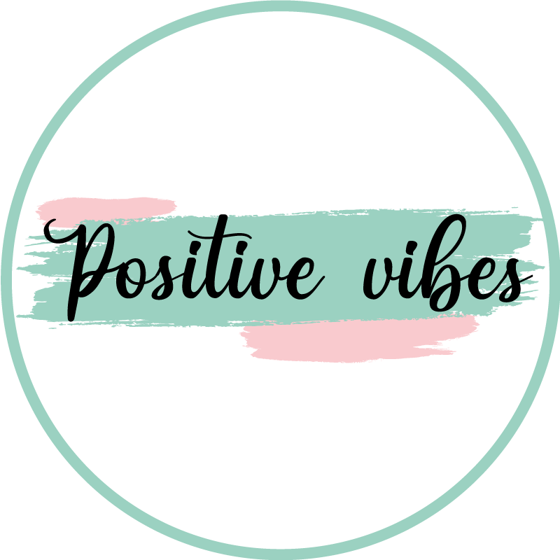 Positive vibes vinilne preproge z napisom - TenStickers