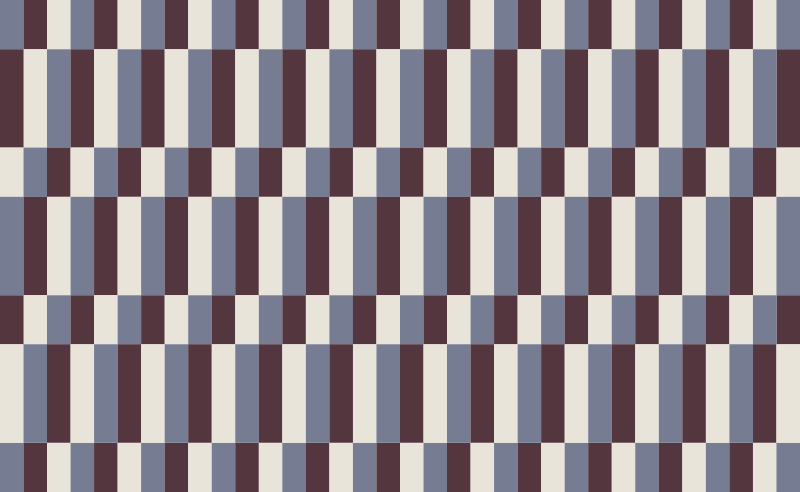 Rjave in bele kvadratke mozaik talne ploščice - TenStickers