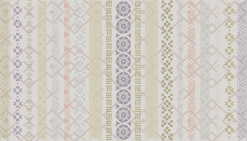 Geometrijski vzorec Vinilna preproga za kuhinjo - TenStickers