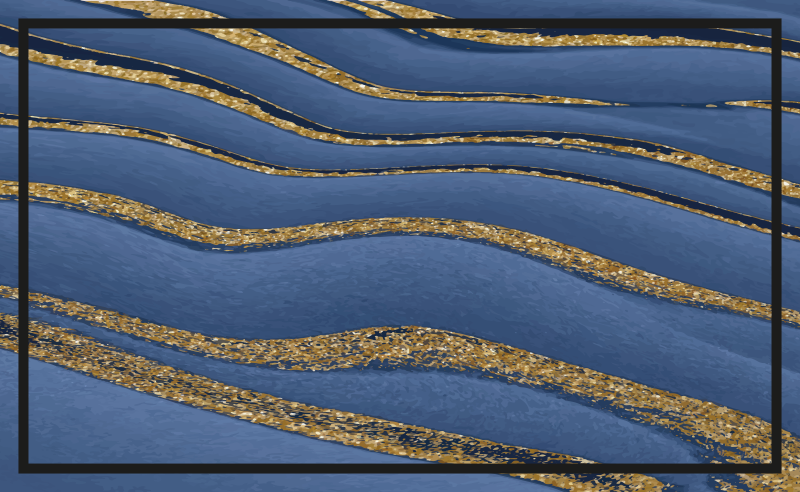 črna in modra marmorna efektna tekstura vinil preproga - TenStickers