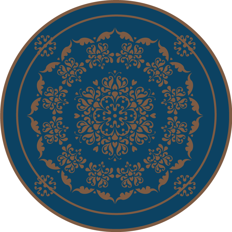 Eleganten okrogel vzorec Vinilna preproga mandala - TenStickers
