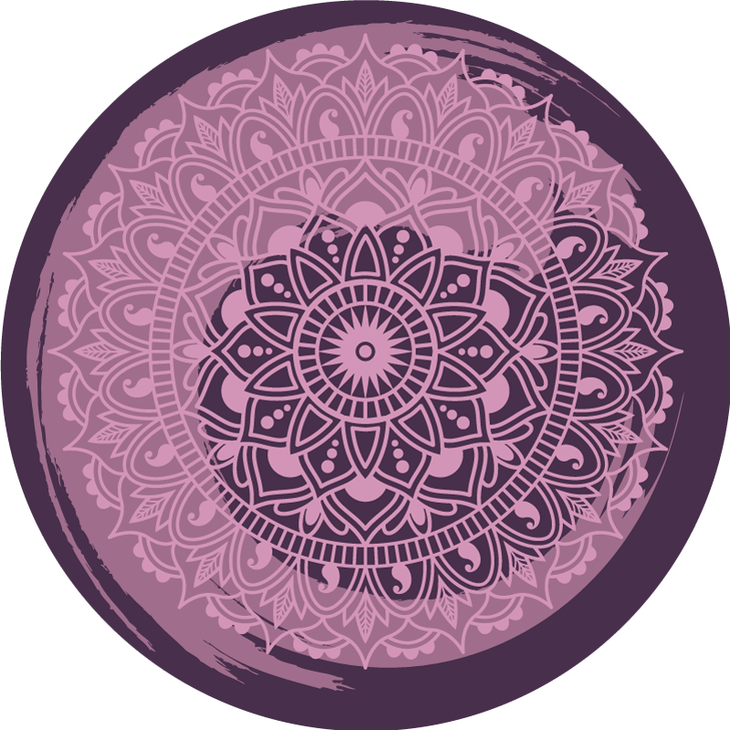 Dovršen roza motiv Vinilna preproga mandala - TenStickers