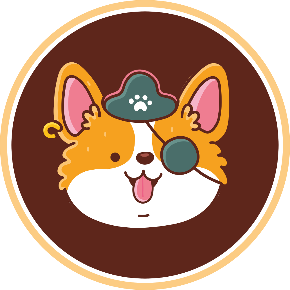 Emblem kapitana corgi sodobne vinilne preproge - TenStickers