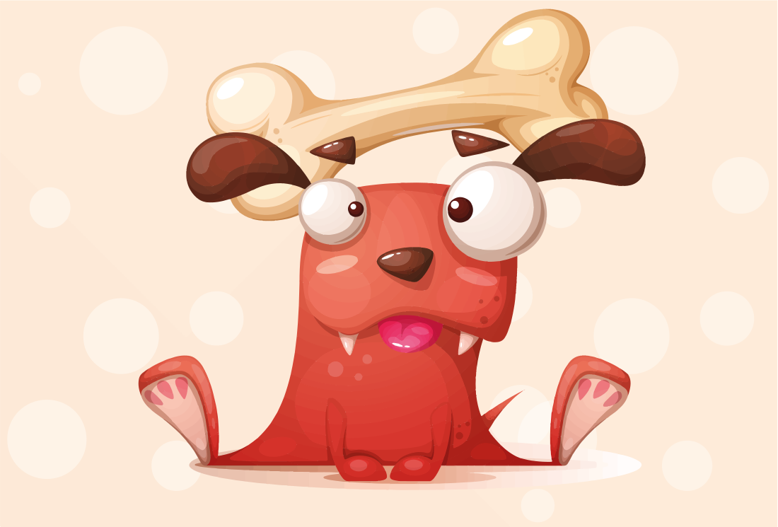 Vesel kužek Vinilna preproga za dojenčke - TenStickers