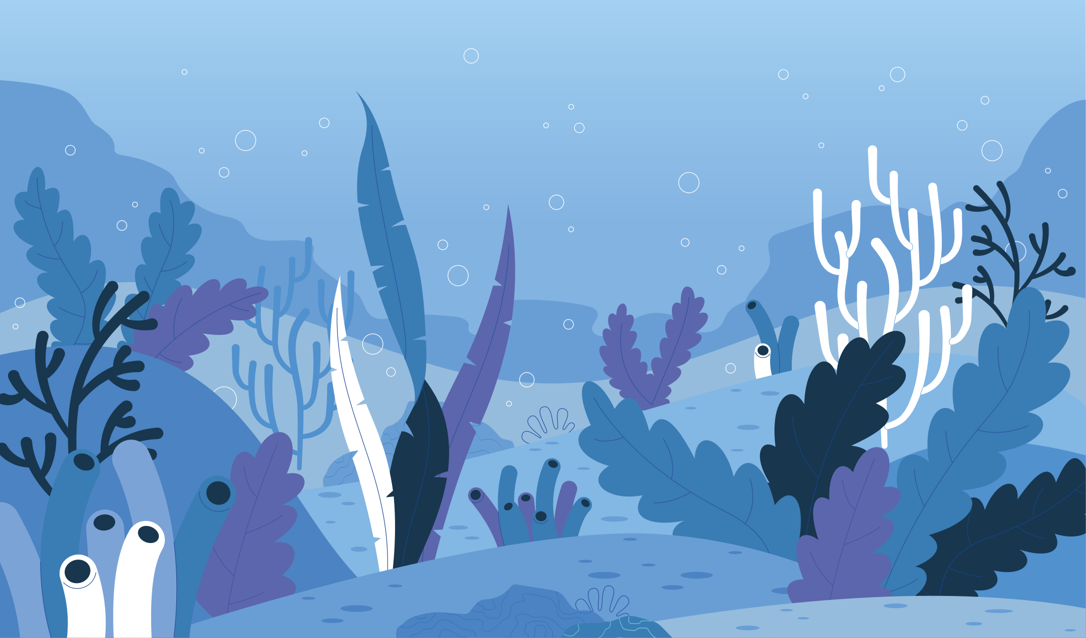 Podvodna pokrajina Naravne vinilnea preproga - TenStickers