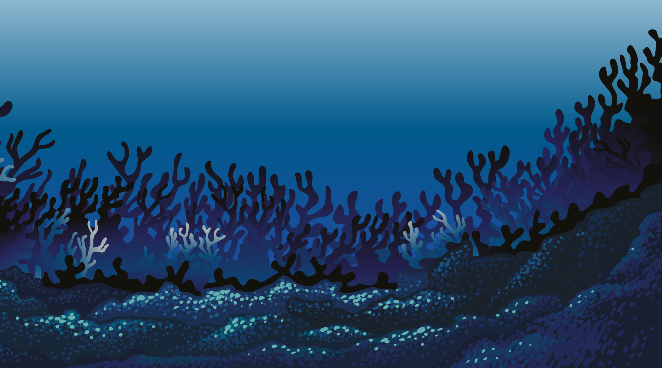 Vzorci koralnih grebenov Naravne vinilnea preproga - TenStickers