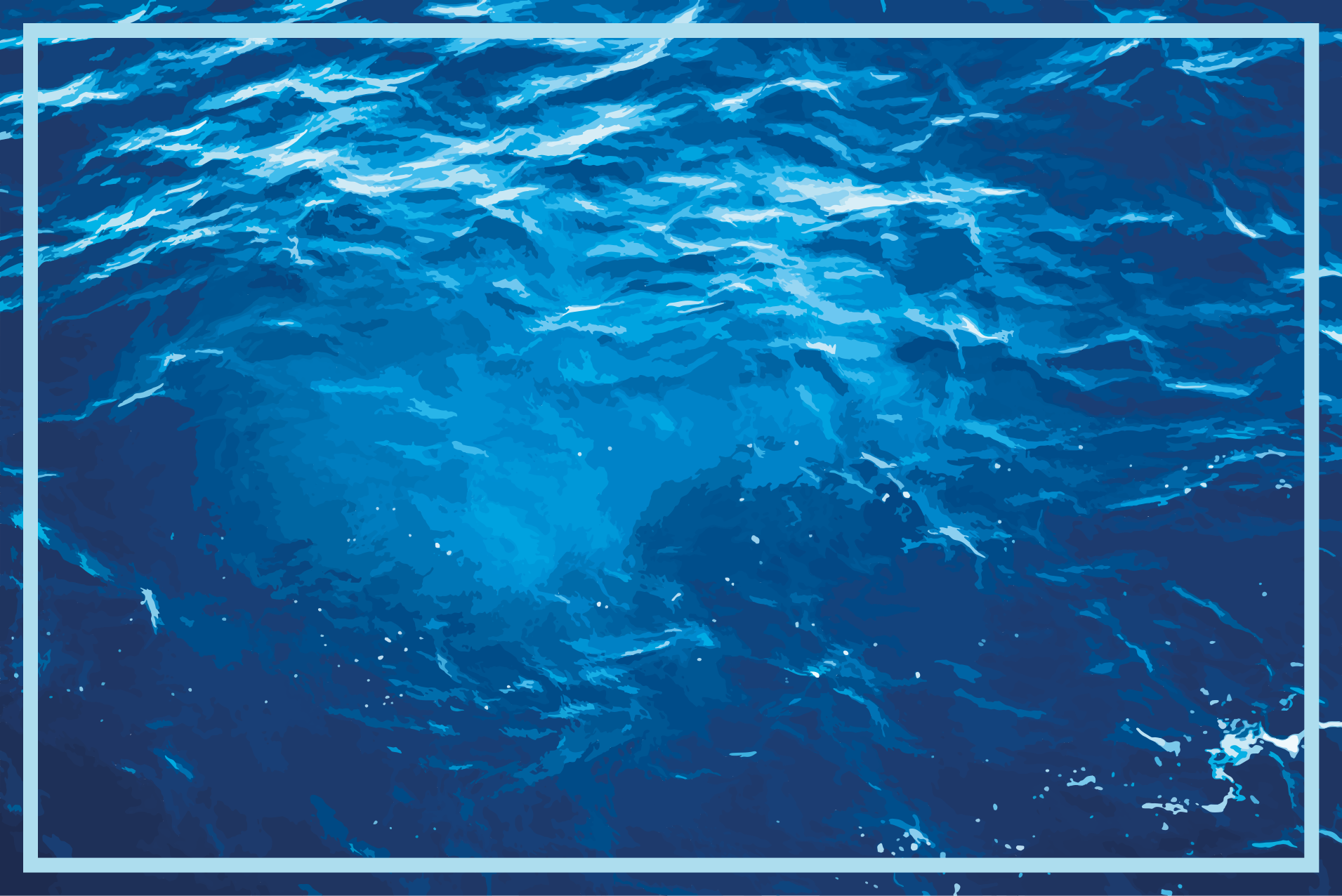 Globoki ocean pod vodo narava vinil preproga - TenStickers