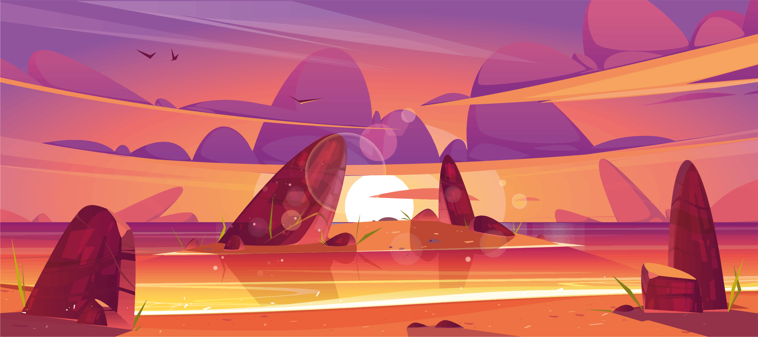 Risanka vinil preproga za plažo in morje - TenStickers