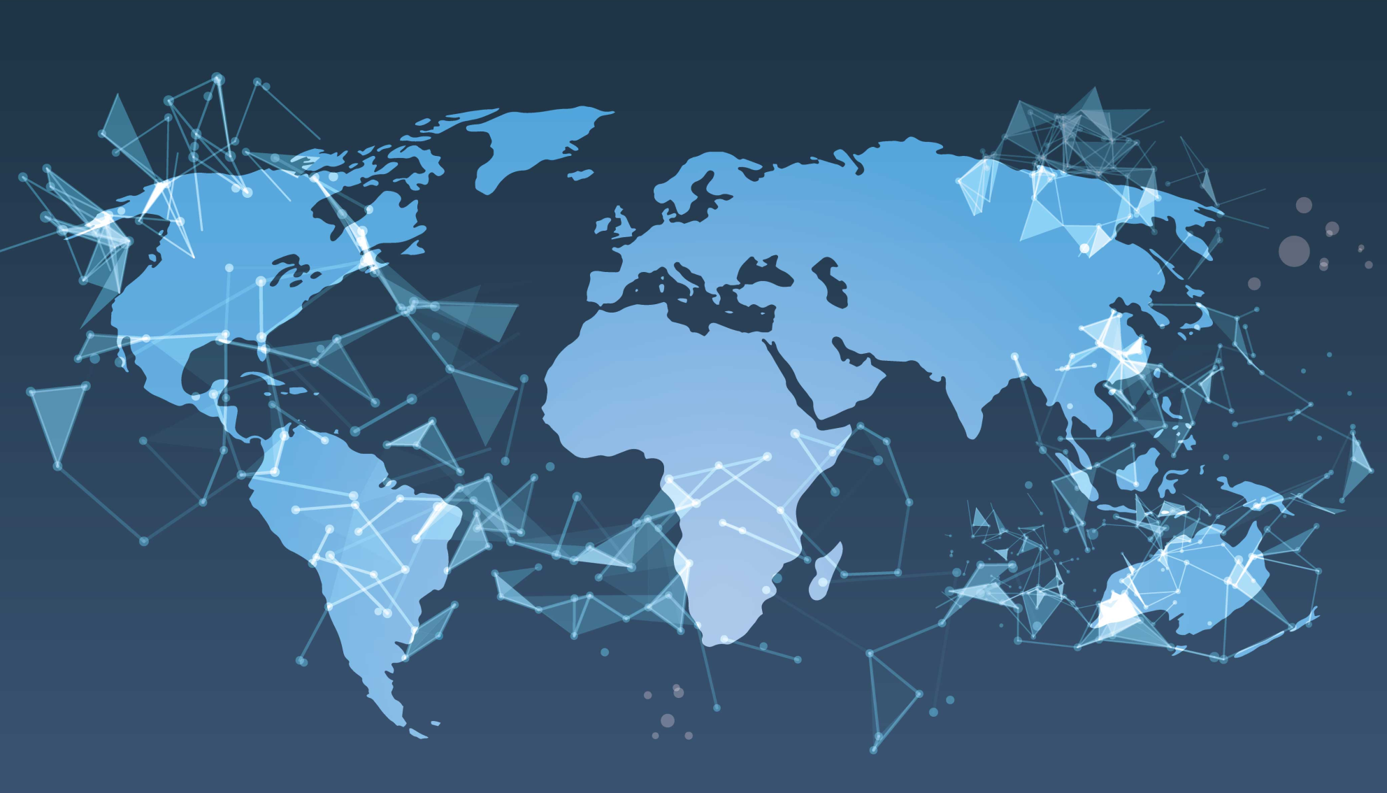 Geometric world map vinilna preproga z zemljevidom sveta - TenStickers