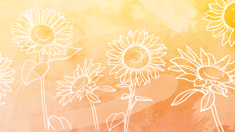 Oblikovanje sončničnih cvetov cvetlična vinilna preproga - TenStickers