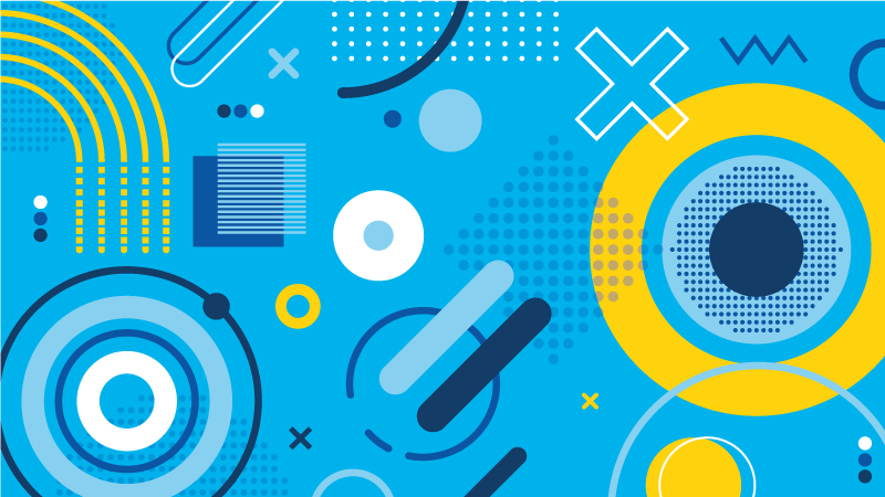 Moder moderni motiv Vinilne preproge z geometrijskimi vzorci - TenStickers