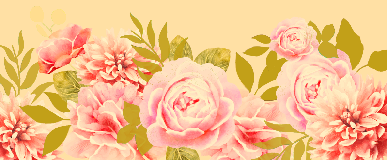 Cvetna cvetoča eleganca cvetlična vinilna preproga - TenStickers