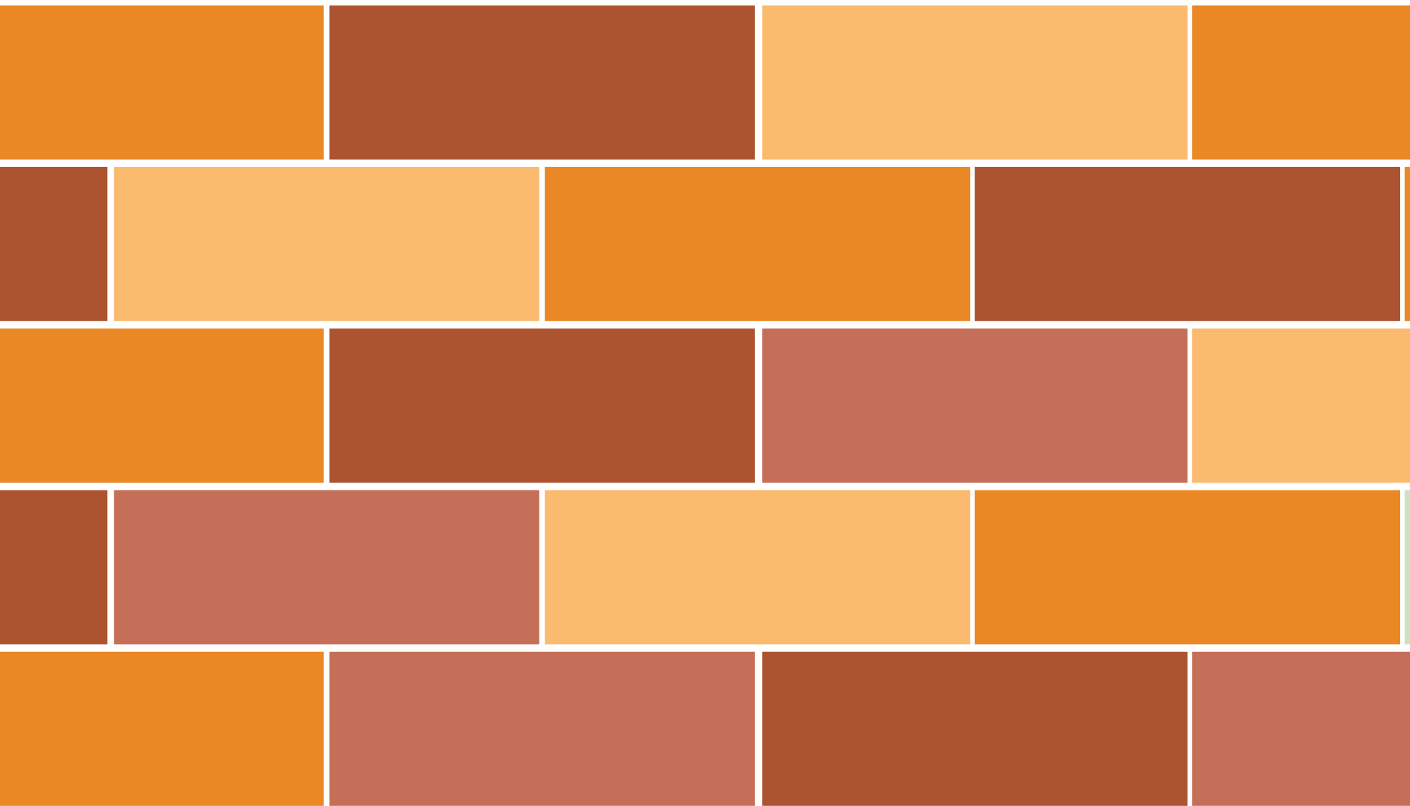 Oranžne ploščice talna preproga - TenStickers