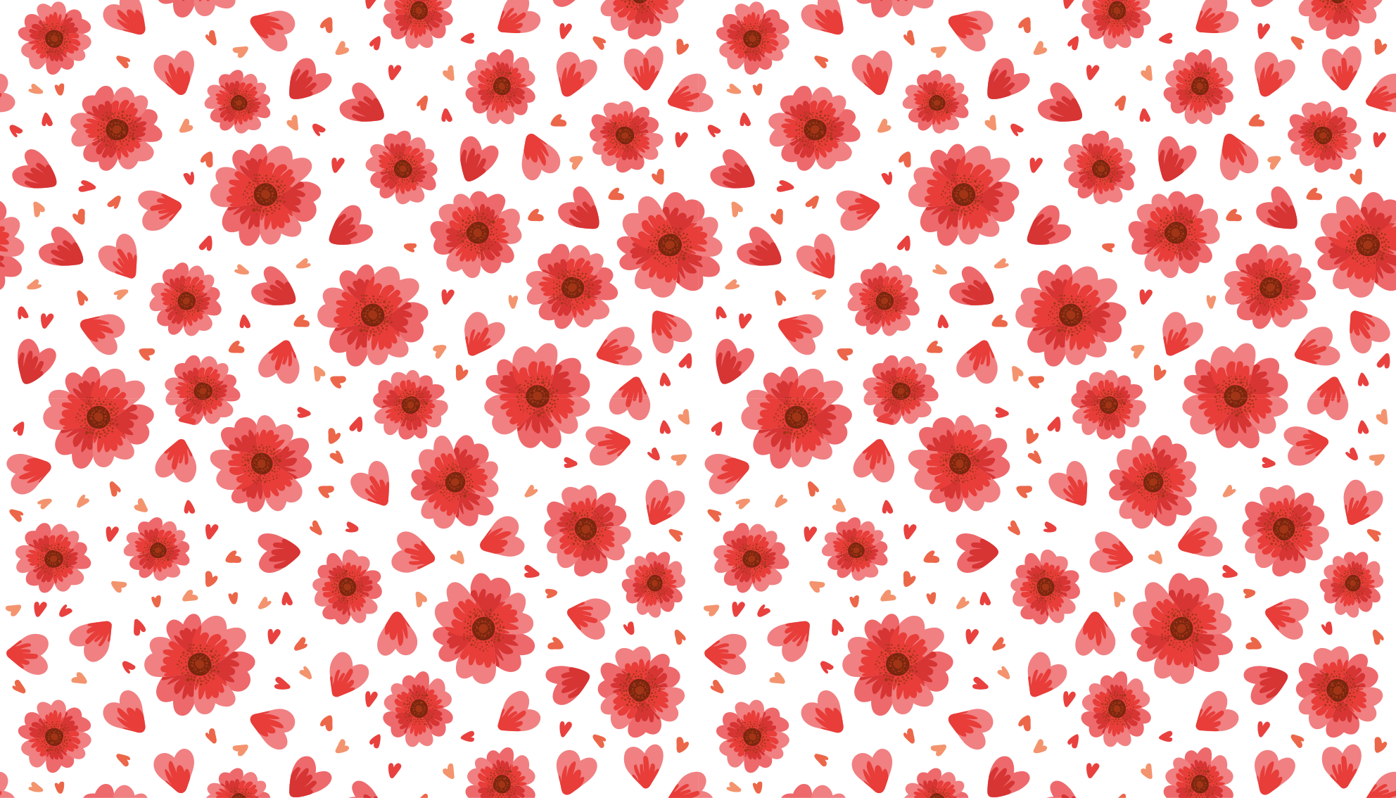 Cvetlični vzorec srca cvetlična vinilna preproga - TenStickers