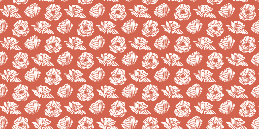 Floral element cvetlična vinilna preproga - TenStickers