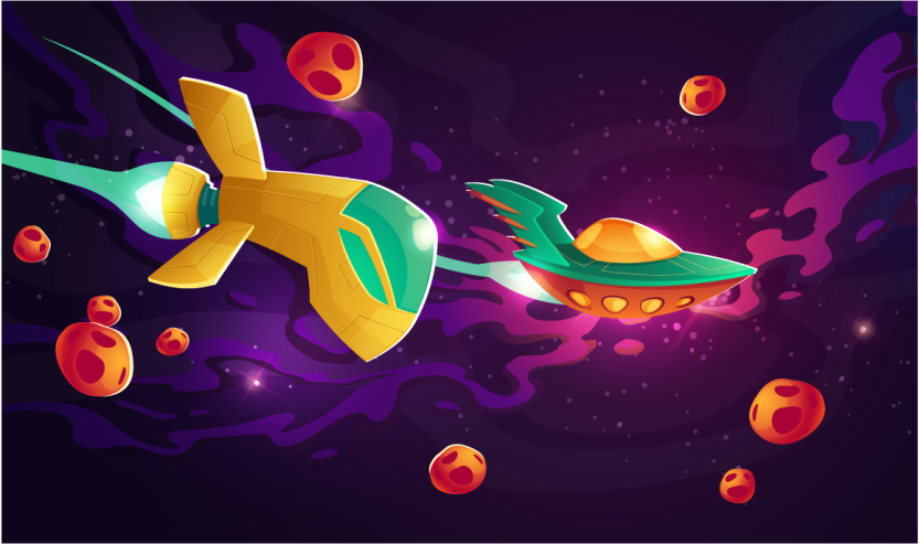 Cosmic journey concept vinilne preproge v vzorcih - TenStickers