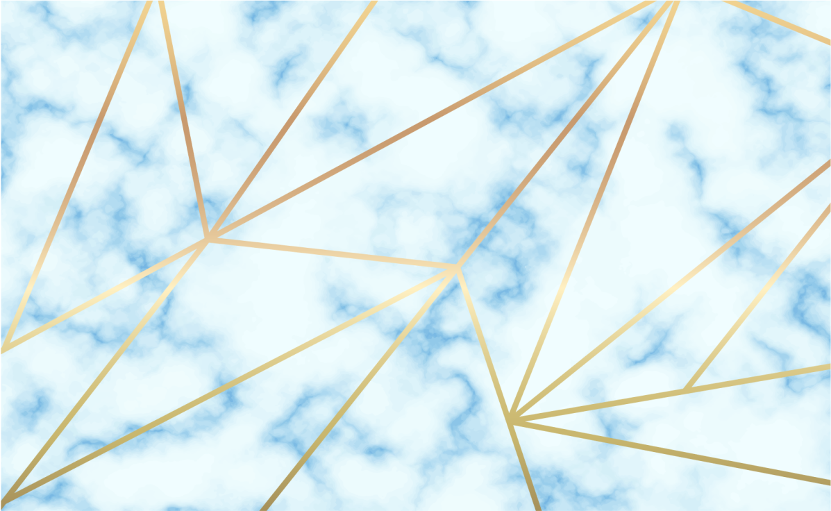 Stylish geometric motif marmorna vinilna preproga - TenStickers