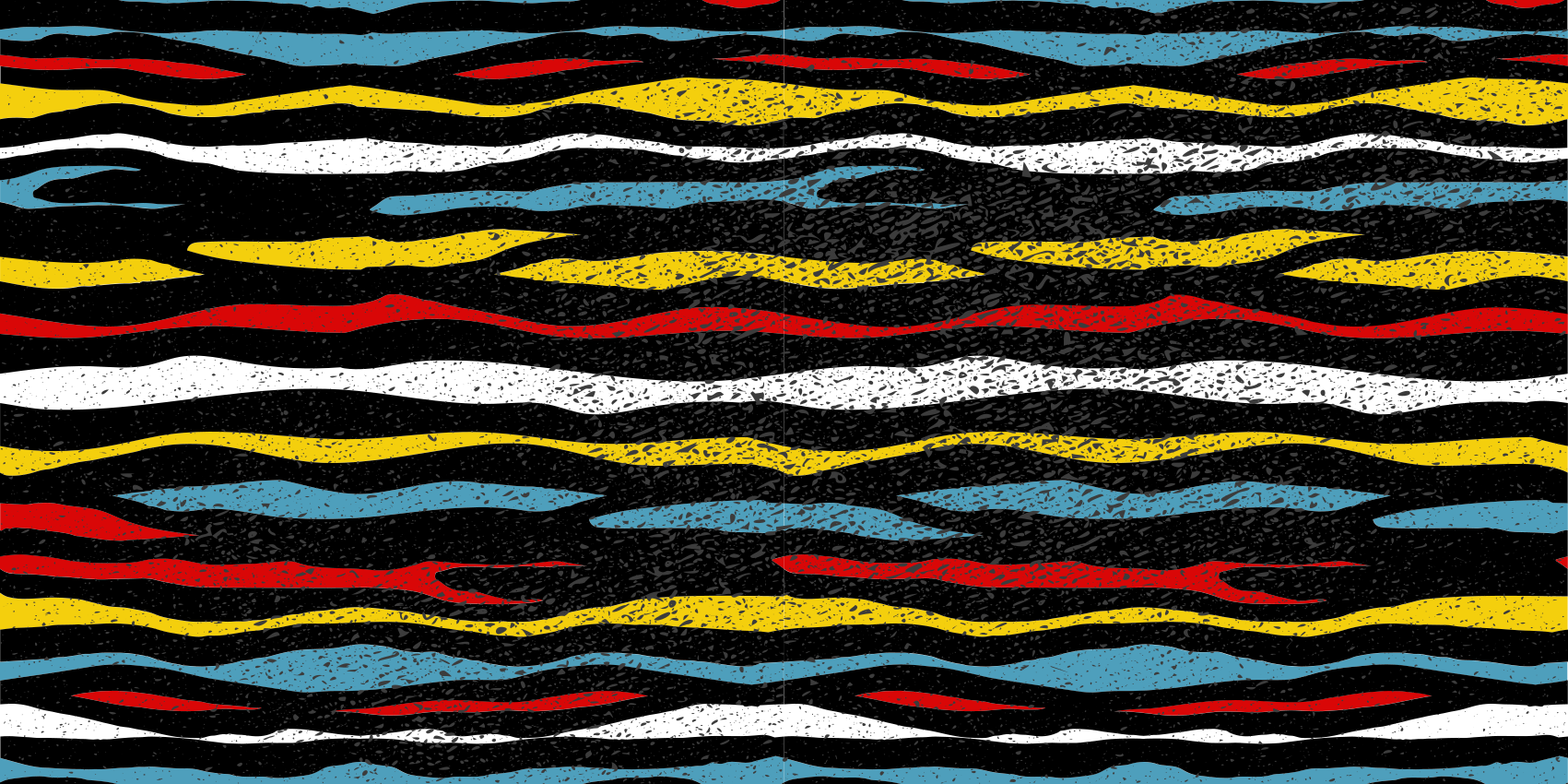 Barvit valovit dizajn Vinilna preproga s črtami - TenStickers