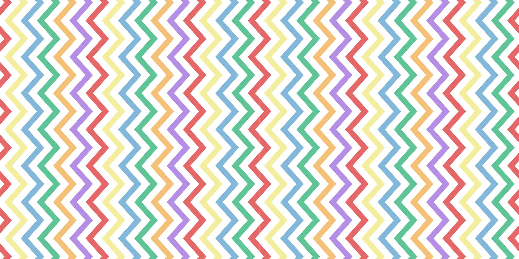Vibrant zigzag motif vinilne preproge z vzorci - TenStickers