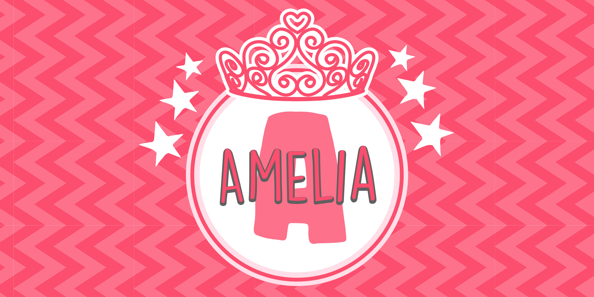 Emblem imena princese Vinilne preproge v drugih vzorcih - TenStickers