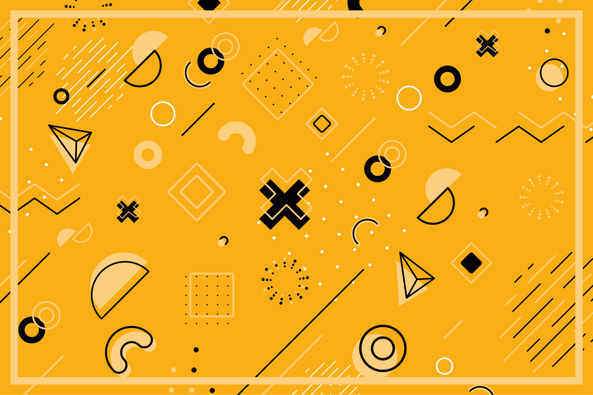 Abstract shapes pattern vinilne preproge z vzorci - TenStickers
