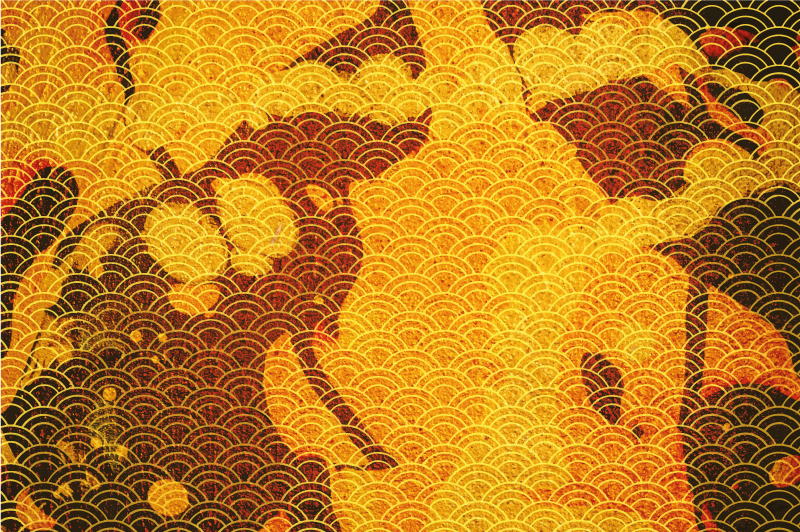 Japonska seigaiha Etnične vinilna preproga - TenStickers