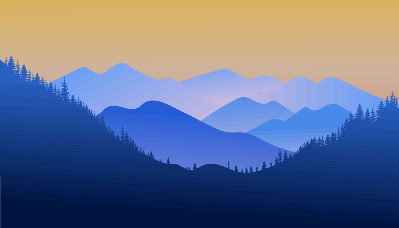 Gorsko obzorje Naravne vinilnea preproga - TenStickers