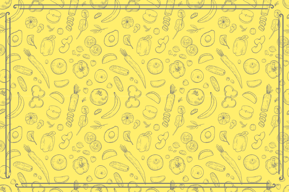 Muhast vzorec sadja Vinilna preproga za kuhinjo - TenStickers