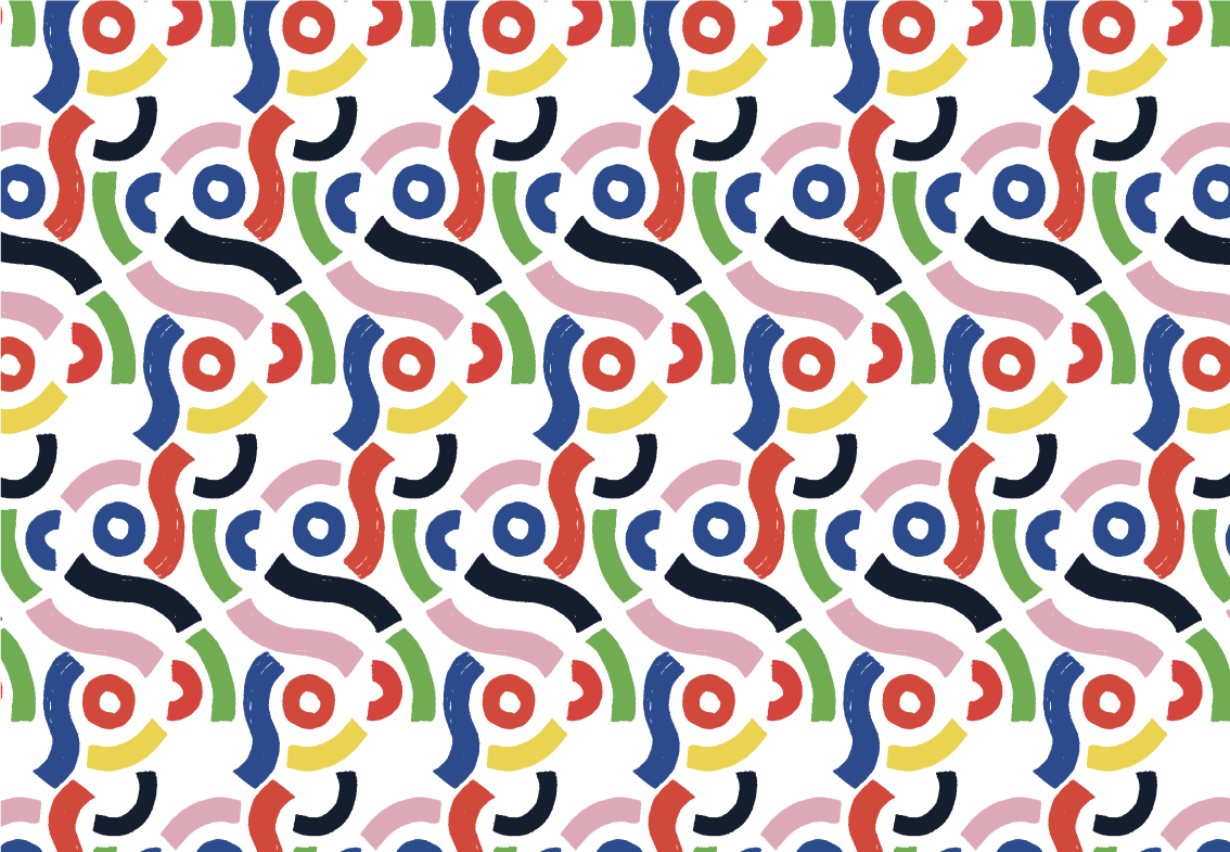 Lively geometric shapes vinilna mozaik preproga - TenStickers