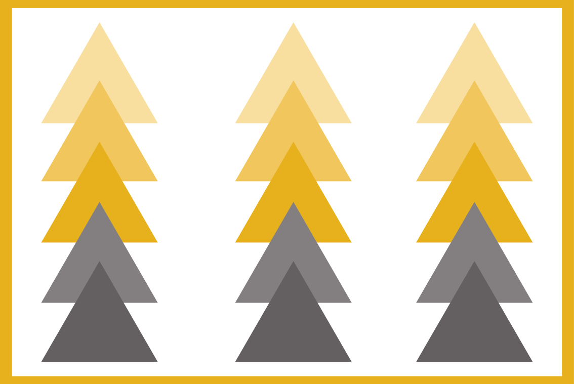 Triangular color cascade vinilne preproge z vzorci - TenStickers