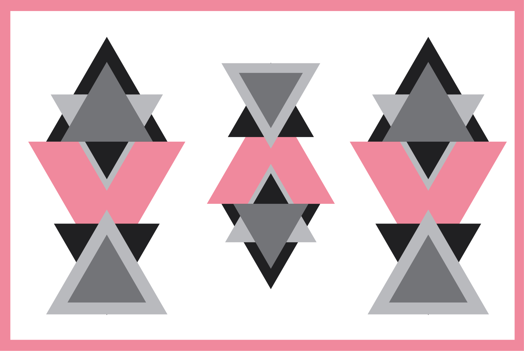 Triangular shapes blend vinilne preproge z vzorci - TenStickers