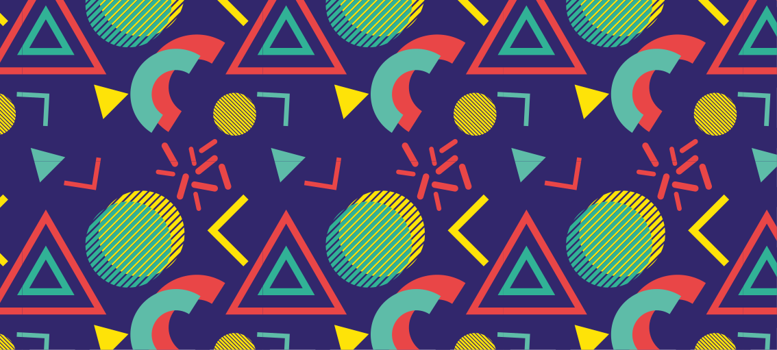Lively geometric motifs vinilne preproge z vzorci - TenStickers
