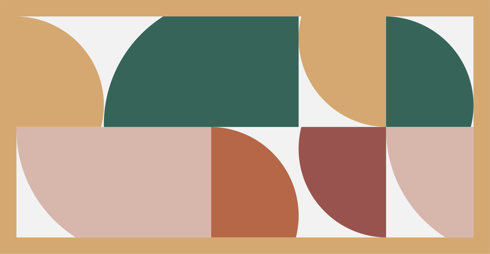 Oglati abstraktni segmenti sodobne vinilne preproge - TenStickers