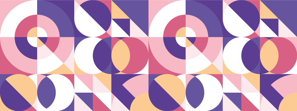 Colorful geometric shapes vinilna talna obloga - TenStickers