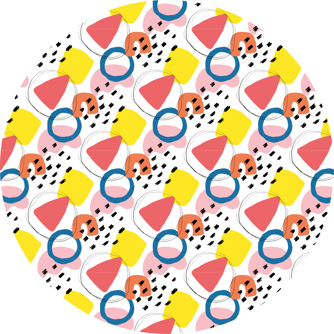 živahne aranžmaje oblik minimalistična vinilna preproga - TenStickers