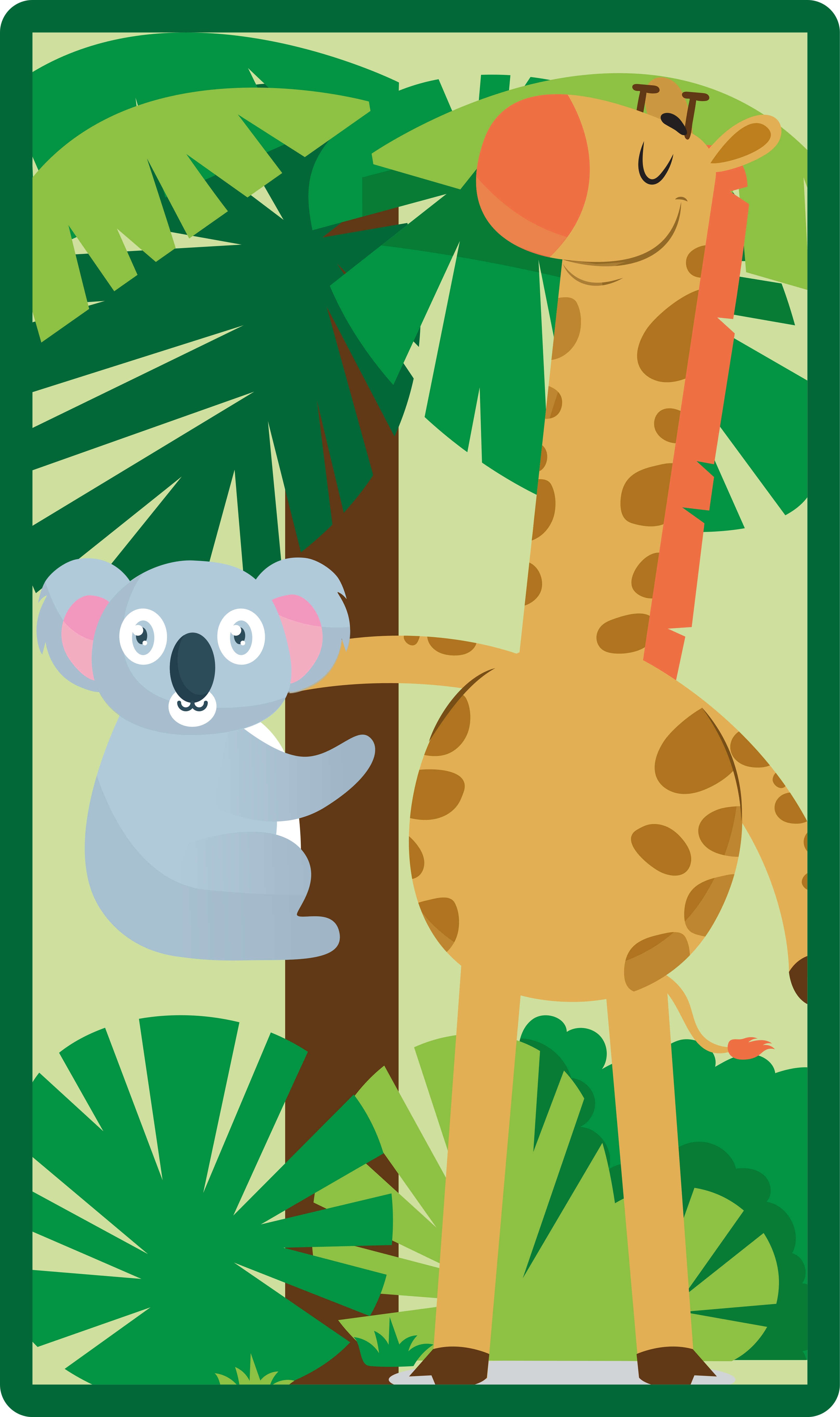 Jungle friends adventure vinilna preproga za dojenčke - TenStickers