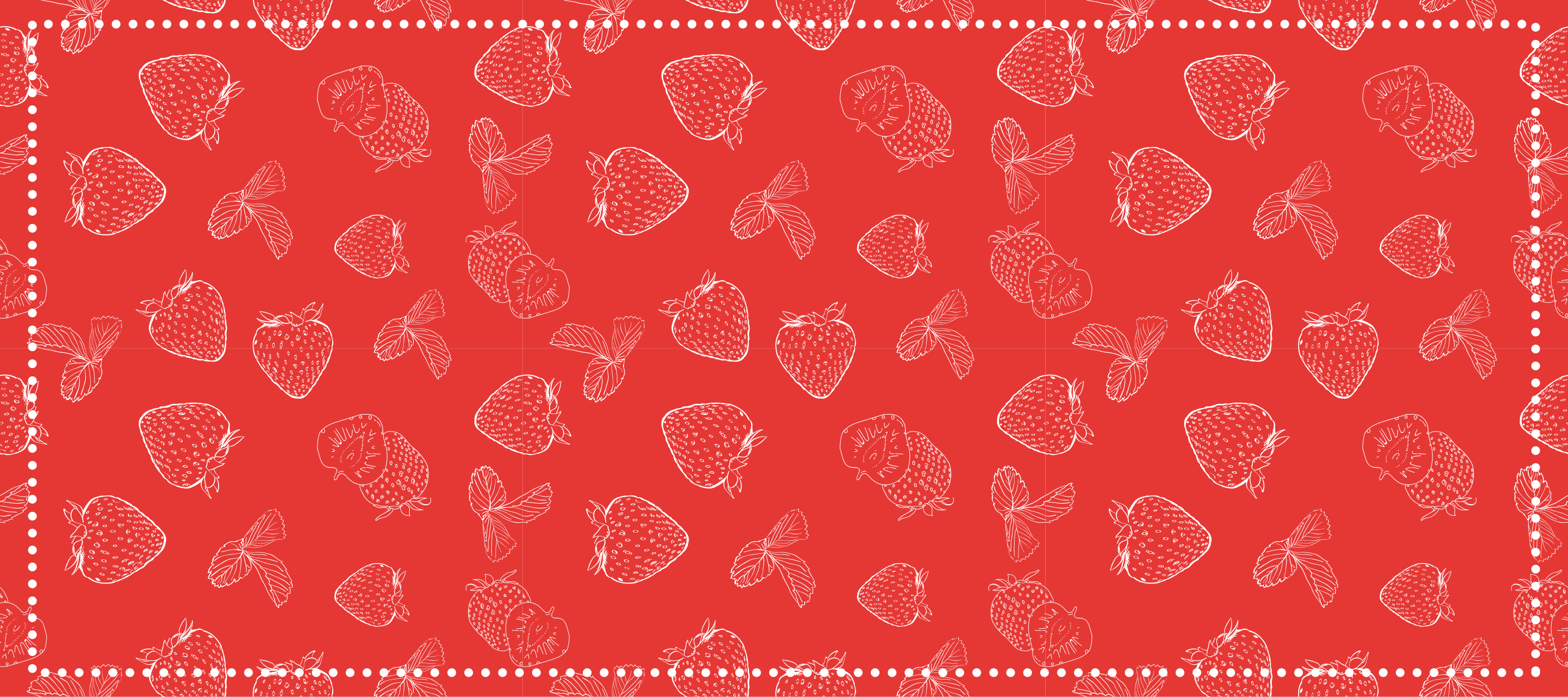 Svetel vzorec jagod Vinilna preproga za kuhinjo - TenStickers