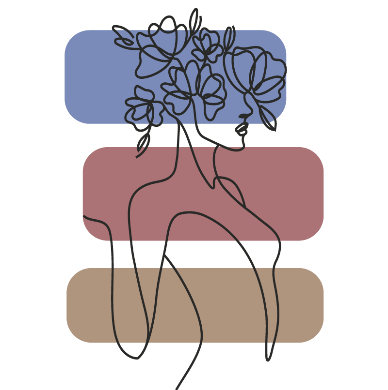 Graciozen botanični obris minimalistična vinilna preproga - TenStickers