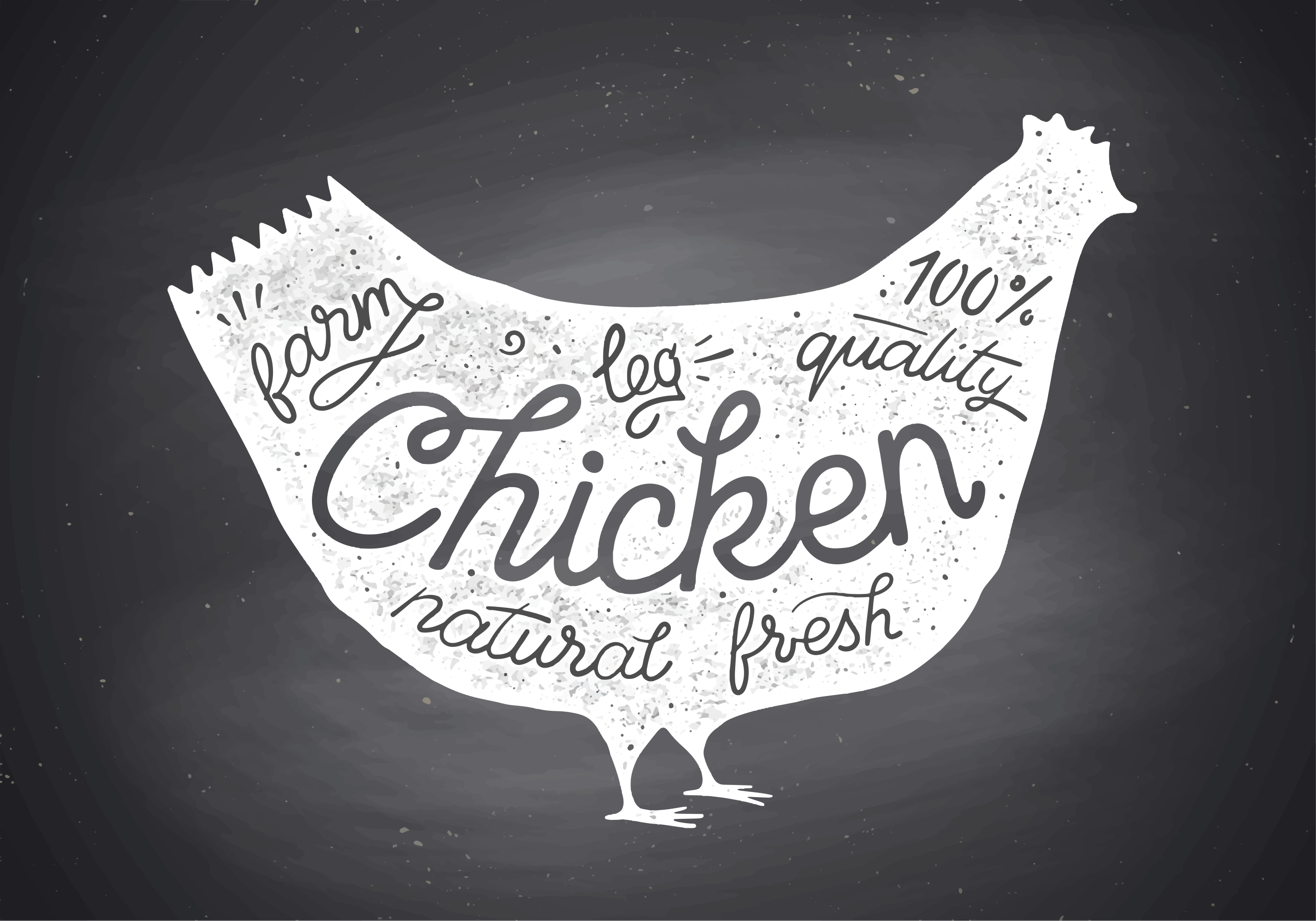 Farm fresh chicken vinilna preproga za kuhinjo - TenStickers